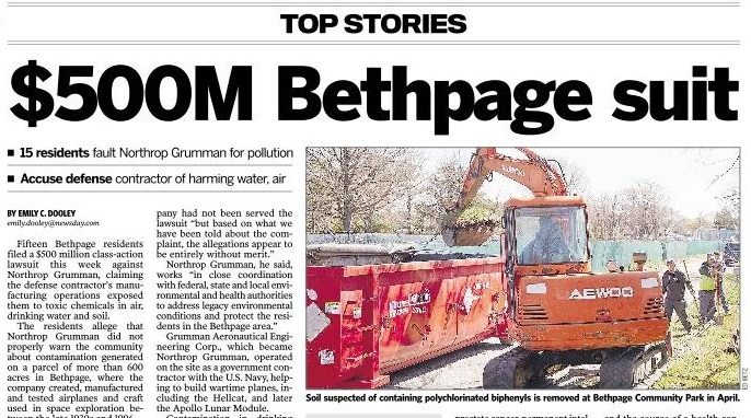 Newsday Bethpage Law Suit Copy