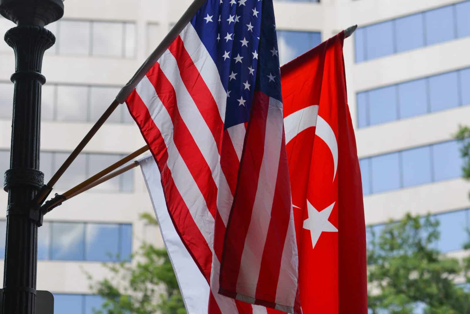Turkish American Flags
